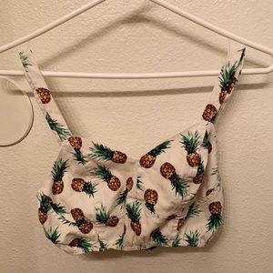 Pineapple cropped top 🍍